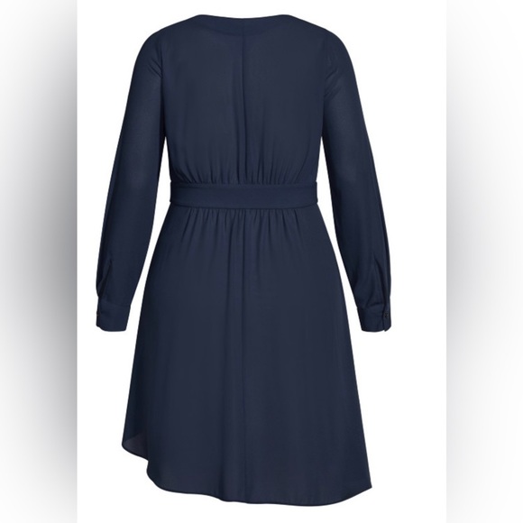 City Chic Shibara Shirt Dress/Top- Navy - NWT- Women’s Plus XXL - Picture 5 of 9